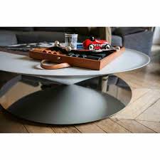 Float Coffee Table Gray Float Is A Sculptural Coffee Table That Challenges Senses And Perception The Geometrical Design Coffee Table Grey Coffee Table Table