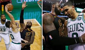 And the young fella didn't miss. Nba Playoffs Lebron James Made To Look Silly After Jayson Tatum S Ferocious Dunk Watch Other Sport Express Co Uk