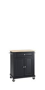 Shop with the brand you trust and see how we make it easy for you to get the products you love. Amazon Com Crosley Furniture Full Size Kitchen Cart With Natural Wood Top Black Kitchen Islands Carts
