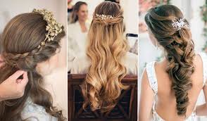 Make braiding your hair easy with the toni&guy flexible hold braid balm. Elegant Wedding Hairstyles Half Up Half Down Tulle Chantilly Wedding Blog