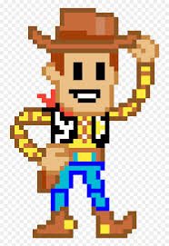 Bright and intense colors for your desired design that will not fade when exposed to sunlight regularly. Sheriff Woody Clipart Png Download Minecraft Toy Story Pixel Art Transparent Png Vhv