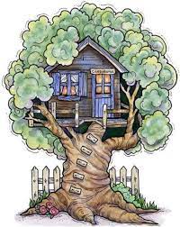 If the tree is older, it's likely to be taller, have more branches, and have a thicker trunk. Best Tree House Drawing Treehouse 44 Ideas Tree House Drawing House Drawing Tree House