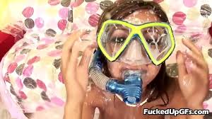 Asian Young Girl gets Covered in Cumshots - XNXX.COM