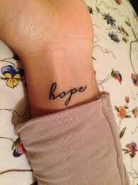 Hope Tattoo Wrist Hope Tattoo Wrist Tattoos For Women Tiny Tattoos For Girls