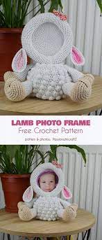 You can share a picture of the finished item. Lamb Photo Frame Free Crochet Pattern Your Crochet Crochet Lamb Crochet Patterns Christmas Crochet Patterns