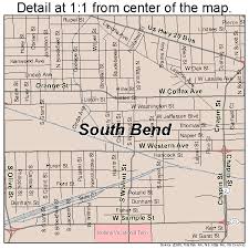 Detailed street map and route planner provided by google. South Bend Indiana Street Map 1871000