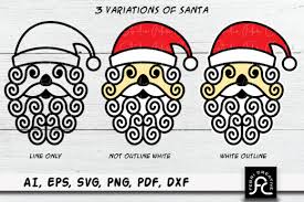 Download Santa Clouse Svg Cut File Sticker Graphic By Febri Creative Creative Fabrica PSD Mockup Templates