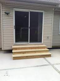Hinged and french wood patio doors add a classic, elegant look and work well in more spacious rooms where they don't run the risk of bumping. Patio Stairs Advise