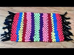 How To Make Door Mat Using With Old T Shirts Diy Old Clothes Recycling Ideas Ragged Rug Carpet Youtube Carpet Runner Diy Carpet Silver Carpet