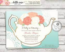 Garden Tea Party Baby Shower Invitation A Baby Is Brewing Invite Gender Neutr Tea Party Baby Shower Invitations Tea Party Baby Shower Party Invite Template