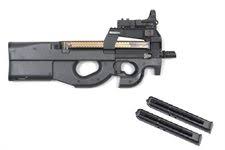 Yes, fn decided to develop a new kind of smg, but it was the demand of nato (north fn p90 and ps90: Starshooter Langwaffen Magazine Und Fn P90 Ps90