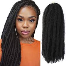 Callia marley hair for twists 6 packs marley braiding hair 18 afro kinky marley twist braid hair extensions (18inch, 1). Amazon Com Afro Marley Braiding Hair 1b Off Black 4 Packs By Janet Collection Beauty