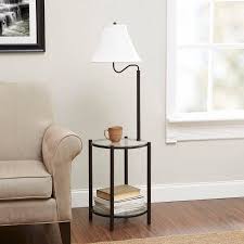 No bedroom setup is complete without a bedside table. Mainstays Transitional Glass End Table Floor Lamp Matte Black Walmart Com In 2021 Floor Lamp Table Glass End Tables Black Floor Lamp