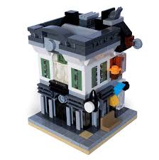 Lego Mini Modular Brick Bank Build Video Lego Lego Design Big Lego