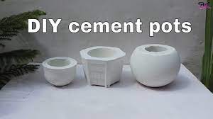 Whether you have a garden, a few fresh flowers, or a wall of plants… they all need a place to live! How To Make Cement Flower Pots At Home Diy Planter Diy Cement Pot Rustickraft Youtube