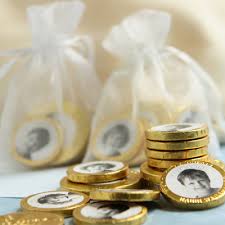 Visit this site for details: Simple Gifts Passover Coins Party Inspiration
