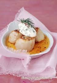 Noix De Coquille Saint Jacques Creme Brulee De Corail Et Chantilly D Herbes Coquille Saint Jacques Rece Recettes De Cuisine Coquille Saint Jacques Recette