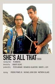 Zach siler is the typical cool kid in his school. She S All That By Isabella Movie Posters Minimalist Classic Films Posters Film Posters Vintage