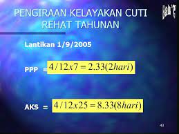 Cara pengiraan bagi menentukan kelayakan pinjaman perumahan 2018. 1 Tafsiran Cuti N Sebarang Tempoh Seseorang Pegawai