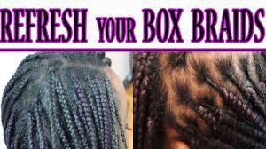 How To Refresh Box Braids Refresh Old Box Braids To New Refresh Box Braids Tutorial Youtube