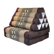 Coussin Thailandais 2 Plis Marron Blanc Beige Motif Elephant In 2020