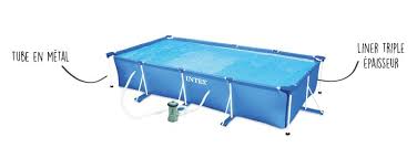 Piscine Intex Metal Frame Junior Rect 4 50x2 20 H 0 84 Cash Piscines
