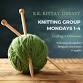 Weekly Knitting Group at R.K. Kittay Library event in Rupert, VT