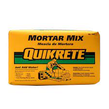Allow at least 1 cu ft (28 l) of mixer capacity for each 80 lb (36.3 kg) bag of. Quikrete 80 Lb Mortar Mix 110280 The Home Depot