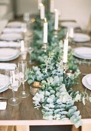 Eucalyptus Branches Eucalyptus Wedding Decor Wedding Table Settings Table Runners Wedding