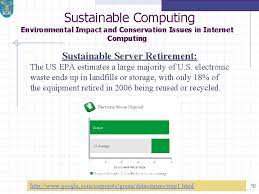The council evaluates computing equipment on 28 criteria that measure a product's efficiency and sustainability attributes. Sustainable Computing Khurshid Ahmad Professor Of Computer Science