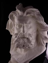 Antiques Art Vintage Statue of zeus, at olympia, greece, one of the seven wonders of the world. huge zeus bust mythical statue life size large 24 cast signed a