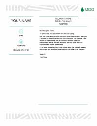Creative Cover Letter Designed By Moo