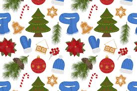 Download Set Patterns New Year And Christmas Vector Illustration 784806 Illustrations Design Bundles In 2020 Christmas Vectors Vector Illustration Set Patterns SVG Cut Files