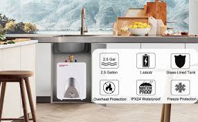Plumb in line with your existing the esh 2.5 gallon smarthome mini tank water heater is ideal for homes, cottages, kitchenettes, rvs, utility rooms, apartments, condos, and offices. Camplux 2 5 Gallon Mini Tank Electric Water Heater