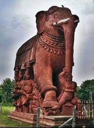 Photo about big elephant statues in front of savan vegus hotel and casino, laos. South Asia S Largest Sothai Statue Of Elephant At Salupai Alagar Kovil Temple Art Ancient Indian Architecture Indian Sculpture