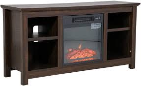 Take 10% off linear electric fireplaces. Amazon Com Fdw Electric Fireplace Tv Stand Wood Mantel For Tv Up To 52 Fireplace Television Stand Console With Media Shelves Media Entertainment Center Fireplace Console Cabinet 750w 1400w Espresso Home Kitchen
