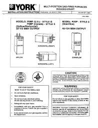 1972 york furnace wiring to a blower motor. York P2mp Series Installation Instructions Manual Pdf Download Manualslib