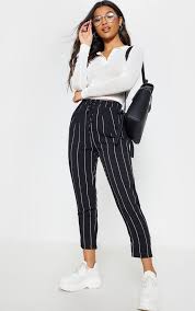 > pantalon pyjama rayé femme coordonnable leandre. Pantalon Raye Pantalon A Rayure Femme Prettylittlething Fr