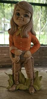 1971 Alberta's Ceramic Mold # 611 Large Cowgirl