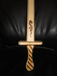 Wooden Swords Dragon And Names Wood Burning November 2017 Wooden Sword Pyrography Geek Stuff