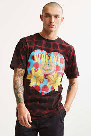 Nirvana Heart Shaped Box All Over Tee Tees Nirvana Heart Shaped Box Math Tee
