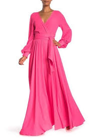 Meghan La Lilypad Surplice Maxi Dress Nordstrom Rack Long Sleeve Bridesmaid Dress Long Sleeved Maxi Dress Formal Nordstrom Dresses