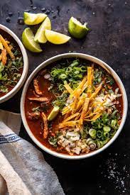 Slow Cooker Chipotle Chicken Tortilla Soup With Salty Lime Chips Half Baked Harvest Recipe Half Baked Harvest Recipes Slow Cooker Chipotle Chicken Harvest Recipes
