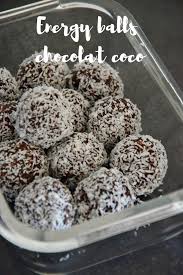 Energy Balls Chocolat Et Coco Desserts Gouters Assiette Nette Recette Gouter Noix De Coco Rapee Moelleux