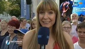 Jana Pfeifer, Stephanie Müller-Spirra und Sandra Voigtmann beim 'MDR  Thüringen Journal' am 18.07.2015