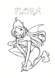 Disegno Di Flora Winx Club Da Stampare E Colorare Gratis