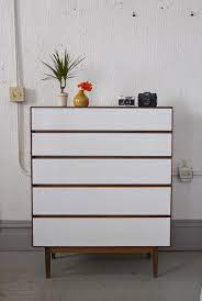 White tall dresser modern decor. Painted Mid Century Modern Tall Dresser By Stanley 495 00 Via Etsy Mid Century Modern Tall Dresser Dresser Decor Tall Dresser Decor