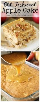 Old Fashioned Apple Cake Loaded With Fresh Apples Iced With Boiled Caramel Topping Studded With Crunchy Pecans Apple Cake Recipes Apple Recipes Desserts