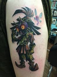 It's in the healing process now, once the colours have fully set and it's all healed i may post another for comparison. My Newest Tattoo What Do You Guys Think R Zelda Skull Tattoos Zelda Tattoo Blue Rose Tattoos