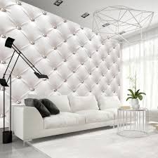 Papier Peint Design Capitonne Blanc Papier Peint Decoration Murale Decoration Gifi Papier Peint 3d Parement Mural Papier Peint Design